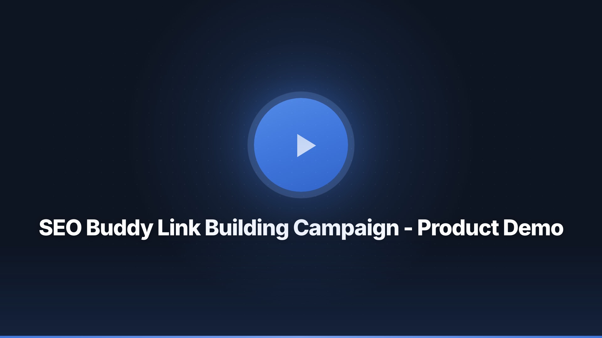 SEO Buddy Link Building Campaign - Productdemo
