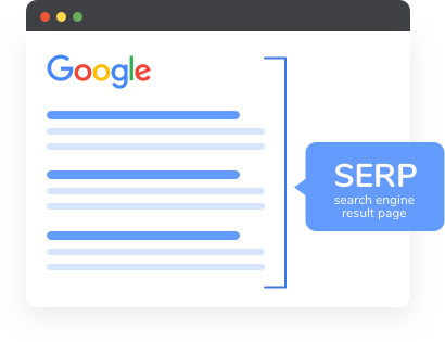 Illustration of Google SERP