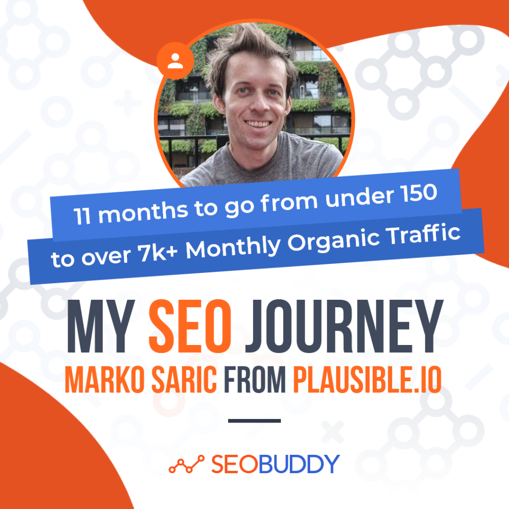 Marko Saric from plausible.io share his SEO journey