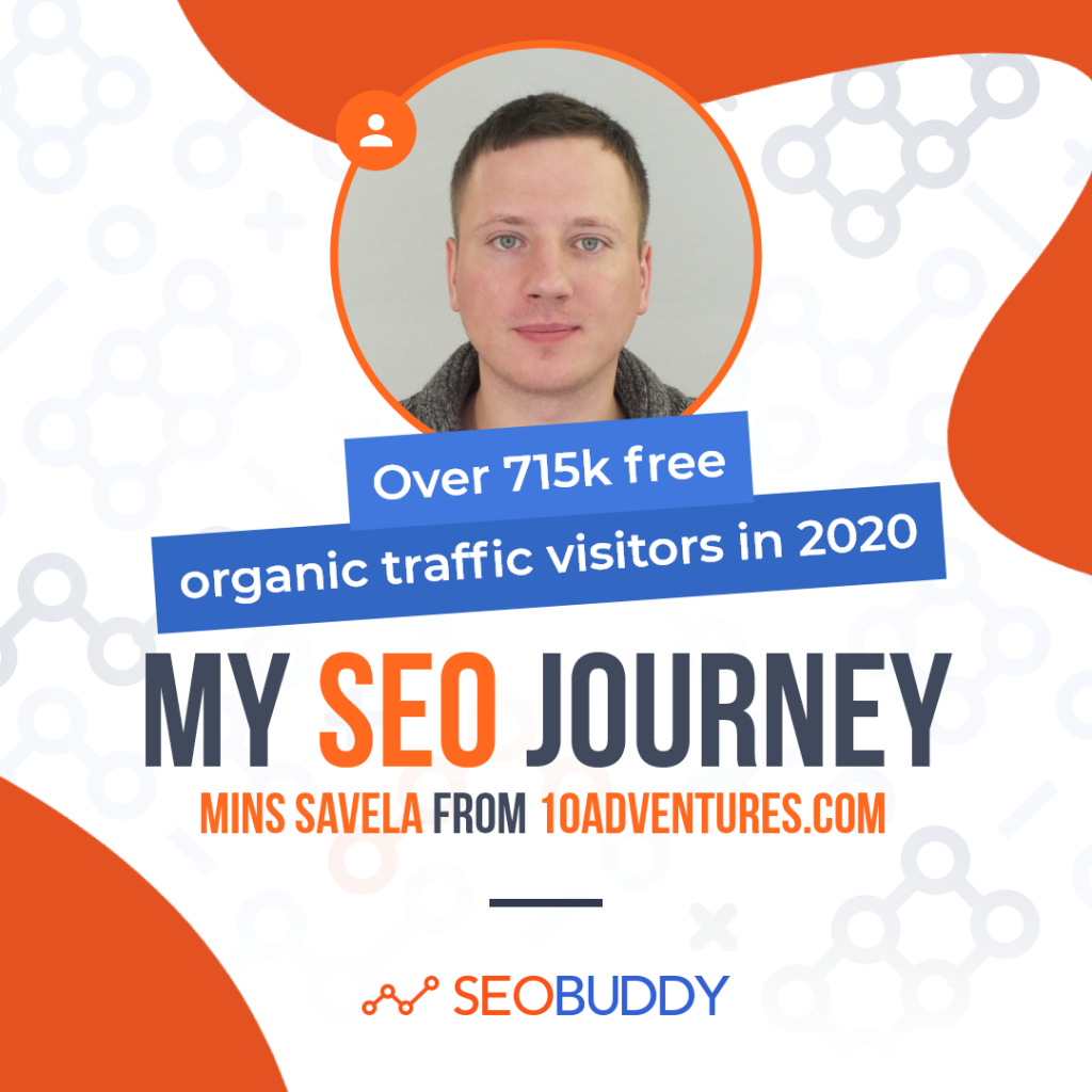 Mins Savela from 10Adventures.com share his SEO journey