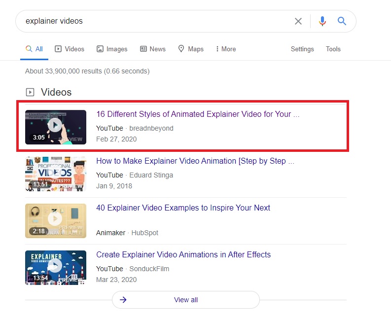 Video SEO - Videos Ranking in Google SERP