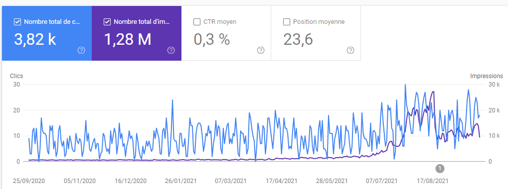 deman-uebersetzungen.com Search Volume (Source: Google Search Console)