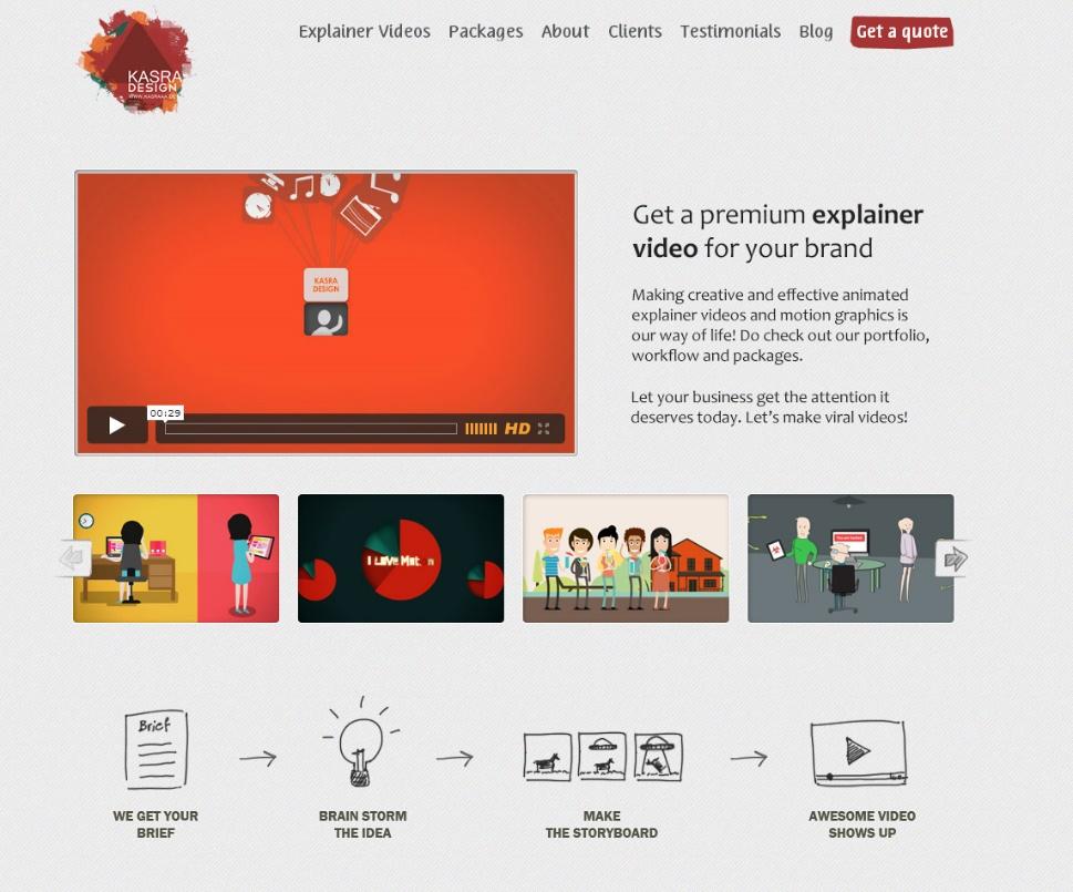 Kasra Design - Old Website Screenshot