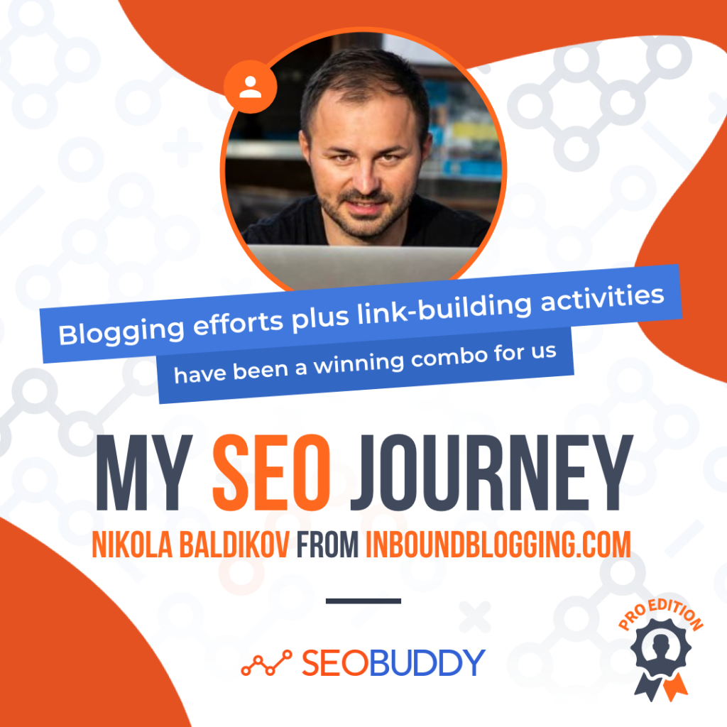 Nikola Baldikov from inboundblogging.com share his SEO journey