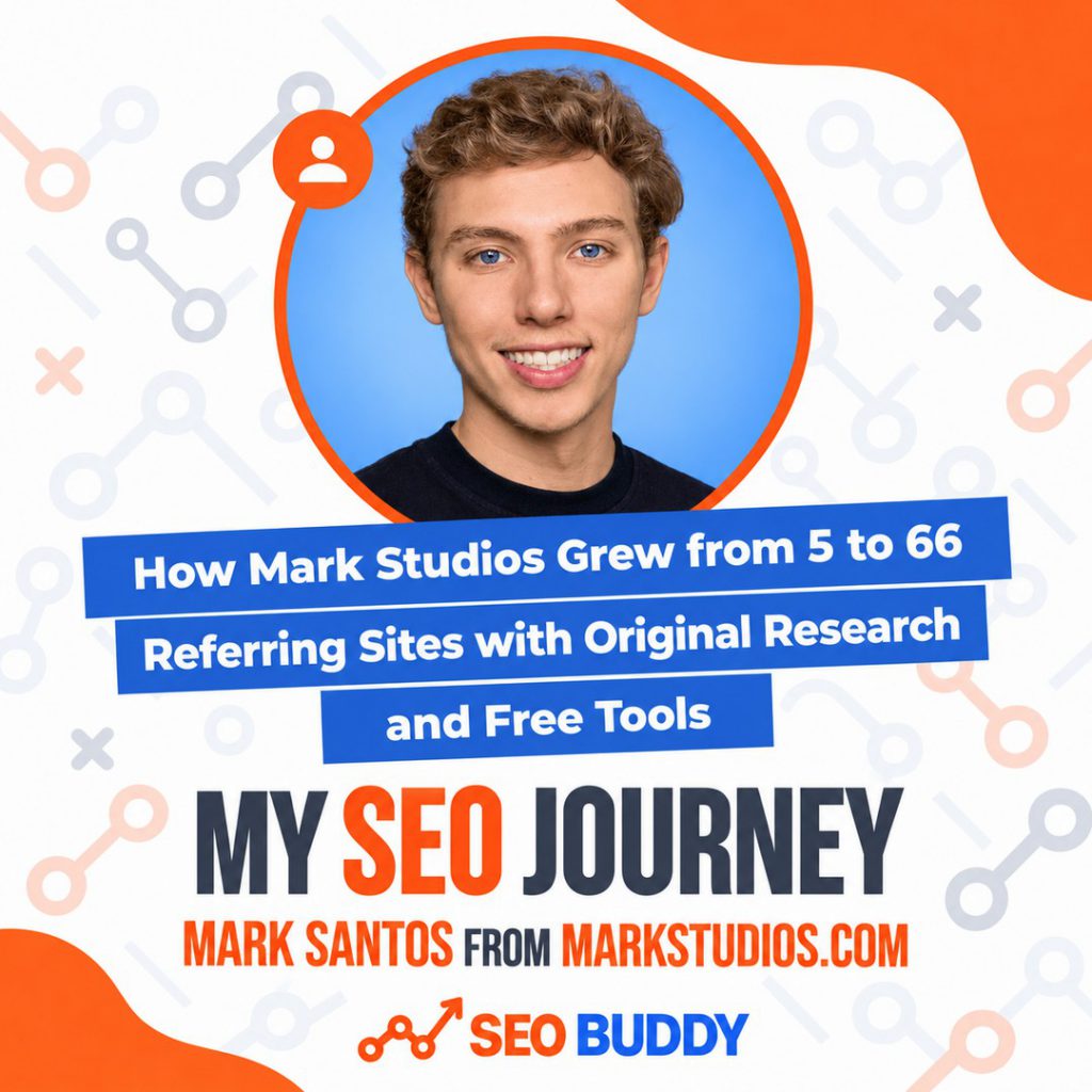 Mark Santos from markstudios.com share his SEO journey